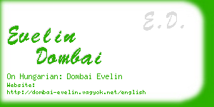 evelin dombai business card